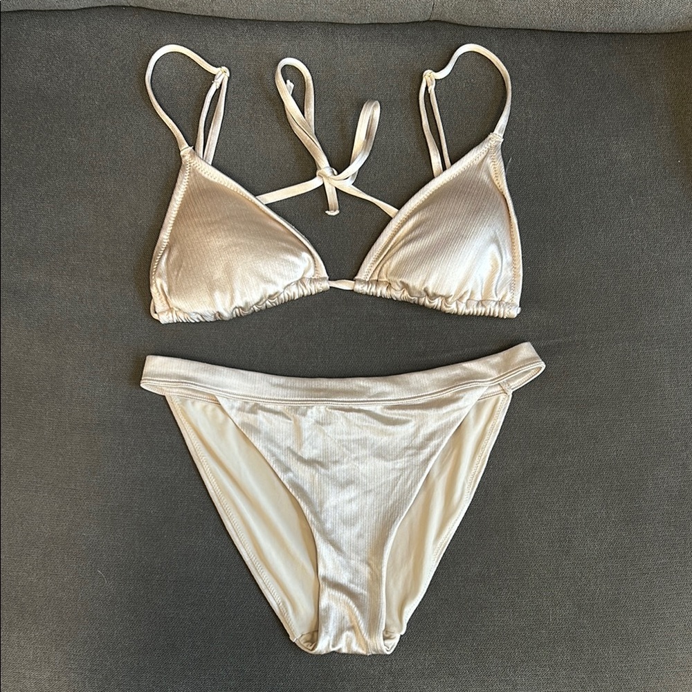 Elegant Cream Bikini Set